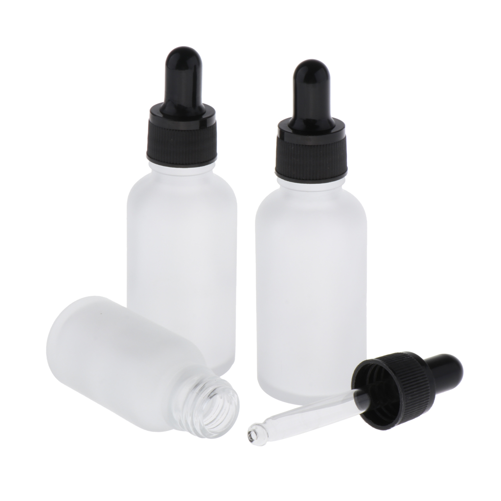 1oz Clear Glass Dropper Bottles Eye Dropping Pipette Essential Oils Vial 30x