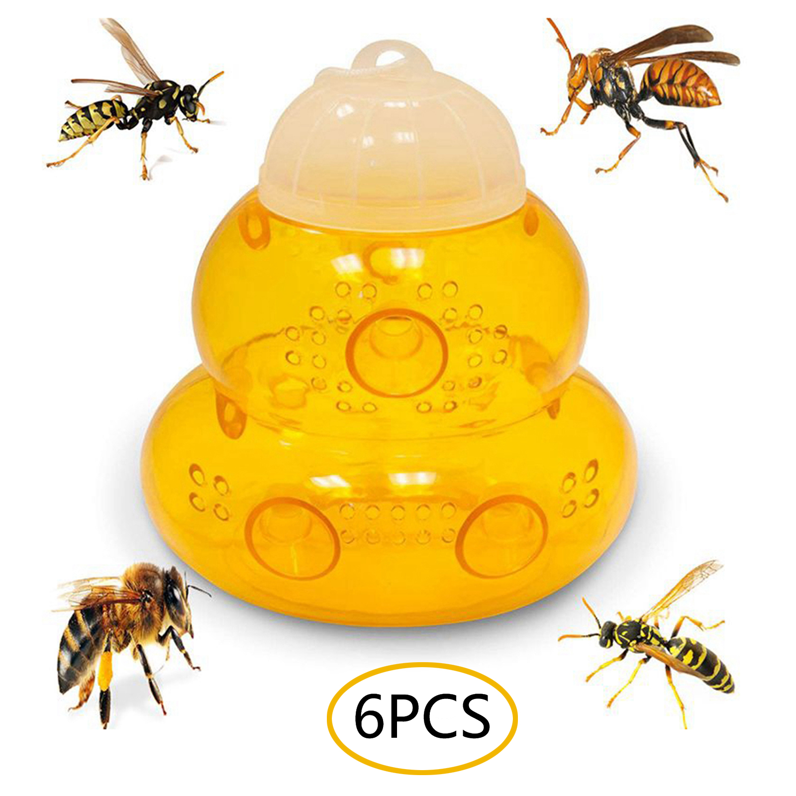 6 Pieces Wasp Trap Catcher Bee Trap Outdoor Wasp Deeterrent Killer Insect Catcher Honey Bee Trap Traps Aliexpress