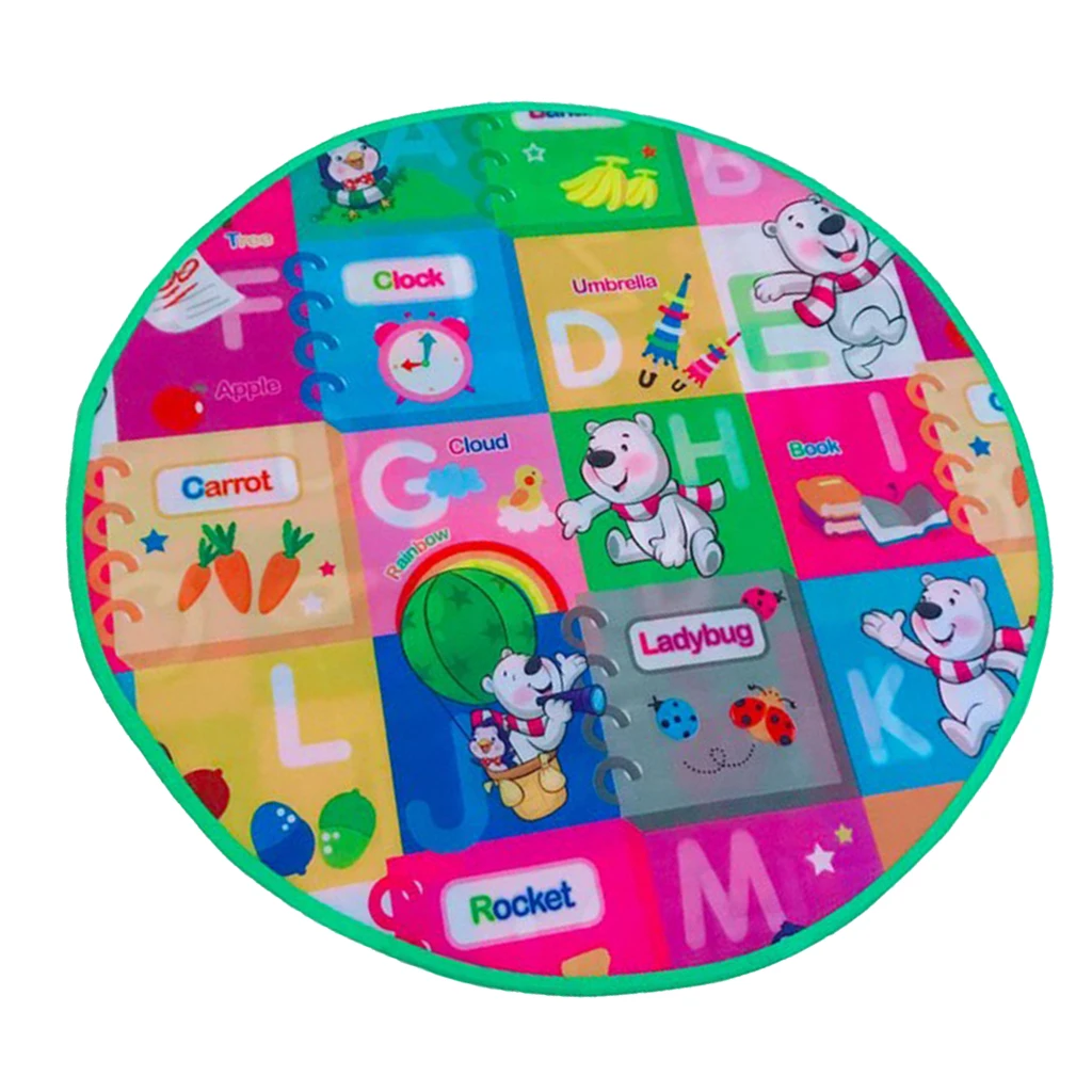 Rug for Children Room Baby Room Double Sides - Round Carpet for Princess Tent - Baby Kids Play Mat
