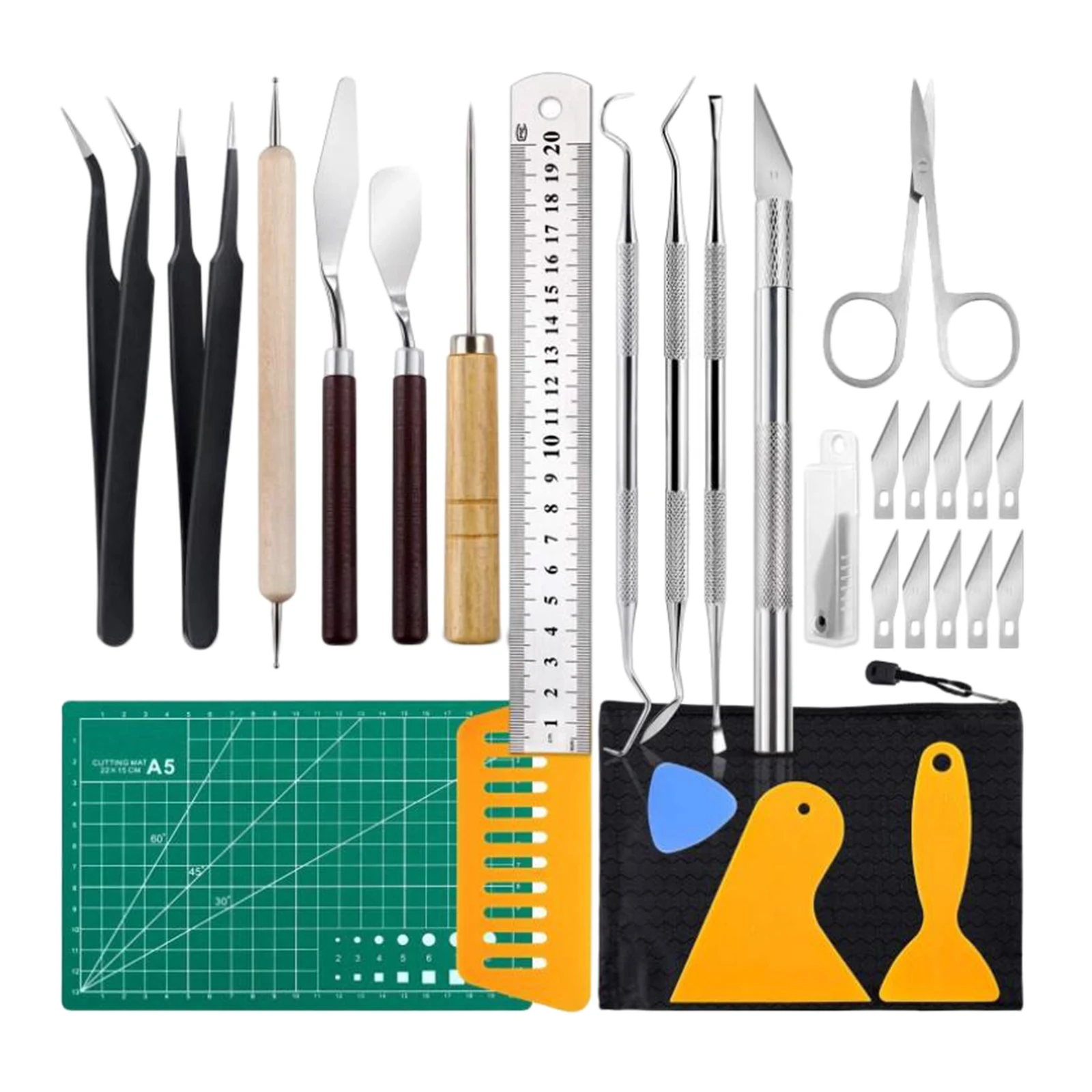 28PCS Craft Vinyl Tool Weeding Precision Diy Basic Set for Cricut Cameos Silhouttes