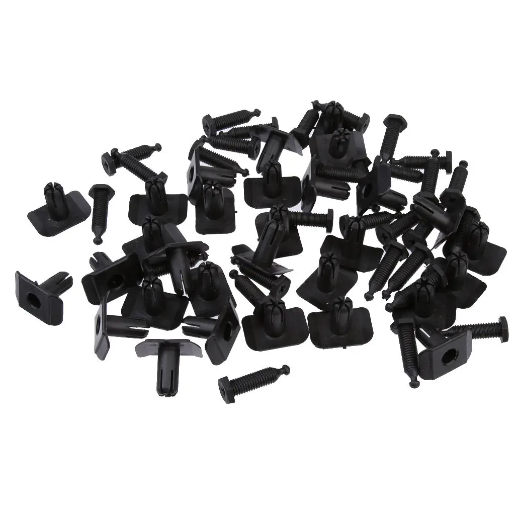 30 Pieces Front Rear Bumper Trim Clip Retainer Fastening Rivet 10mm for