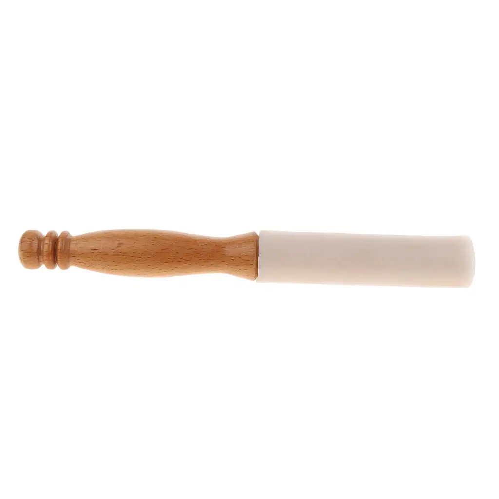 Durable Wood Handle Highest Quality Rubber Mallet Striker for Musical Crystal Singing Bowl Percussion Part