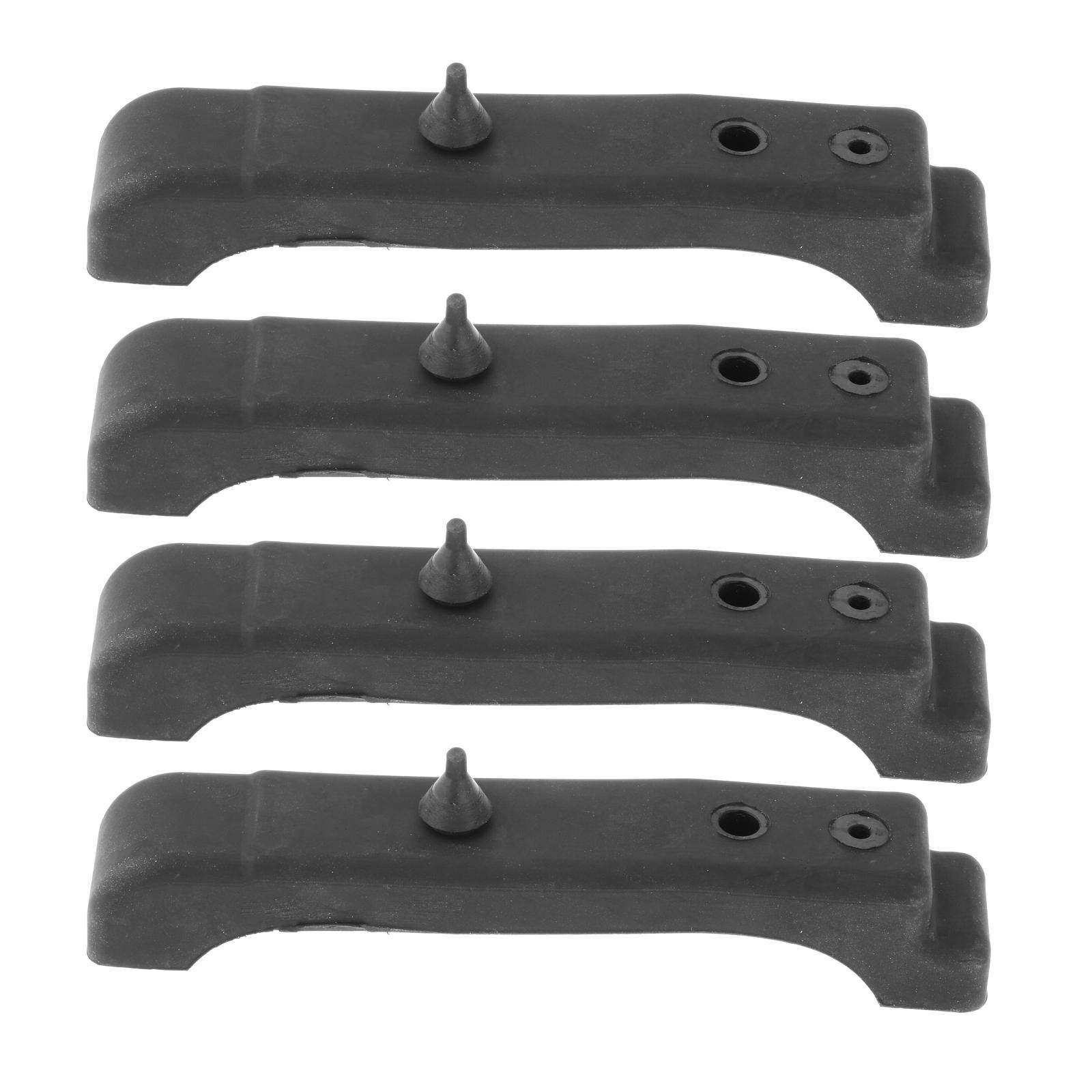 4x Cars Rubber 4 Core Radiator Mounting Cushions Support Pads, Fit for GM 1968-1981 4012-326-682S, Black