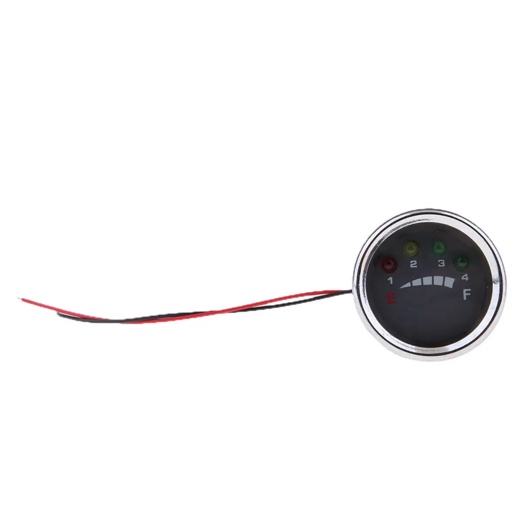 24V Motorcycle Round Analog Battery State Of Charge Indicator Meter