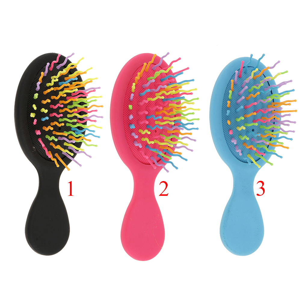 Plastic Detangling Brush Wet Dry Hair Comb Smooth Silky Hair Care - 3 Colors