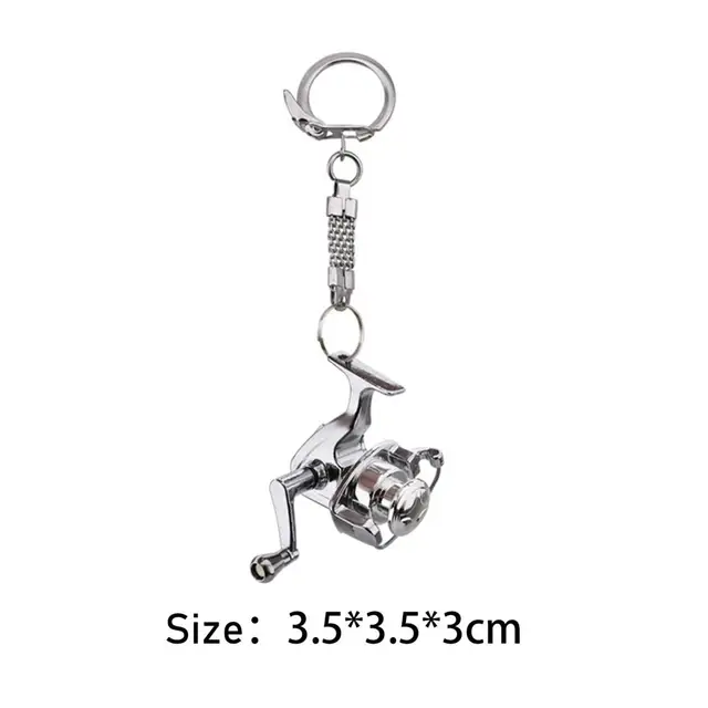 Miniature Fishing Reel Keychain, Fly Fishing Reels Keychain