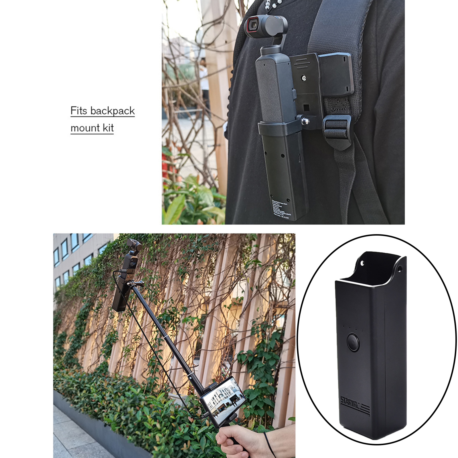 High Capacity Portable Handheld Power Bank Charging Case for DJI Pocket 2 Camera 3200mAh Accessories USB Wireless