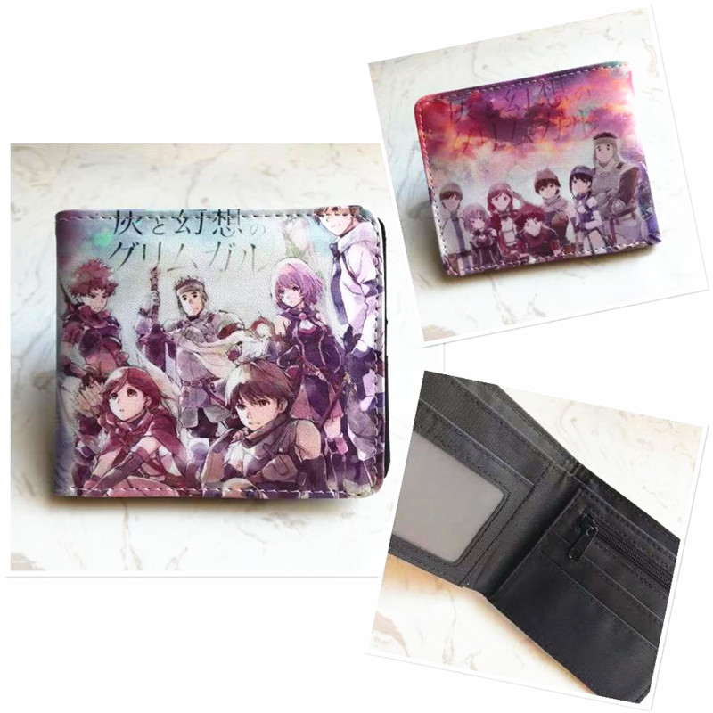 de couro cosplay carteiras curtas presente