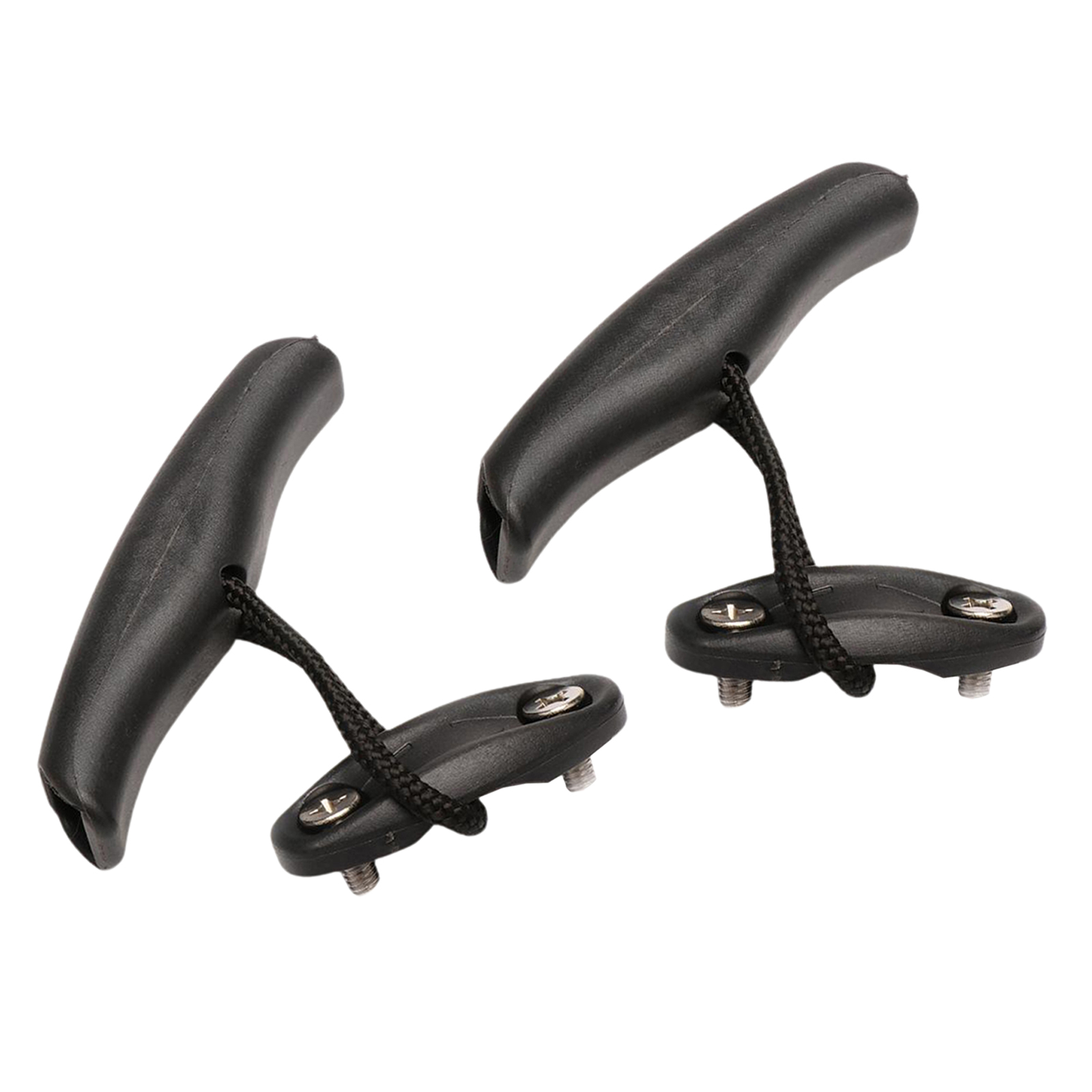 2Pcs Kayak Carry Handles Heavy Duty Canoe Pull T-Handle Kit with Pad Eyes Bungee Replacement Carrier Fishing Boat Accessories