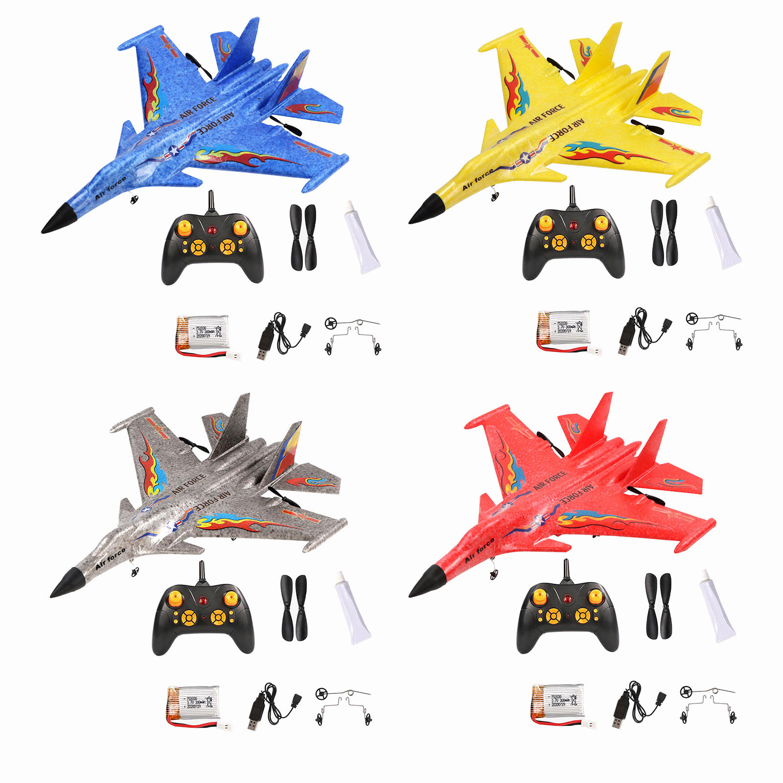 RC Airplane RC Aircraft 2.4G 3 Channels Remote Control Foam Glider Wireless Fixed Wing Air Plane Glider Toys for Kids Adult