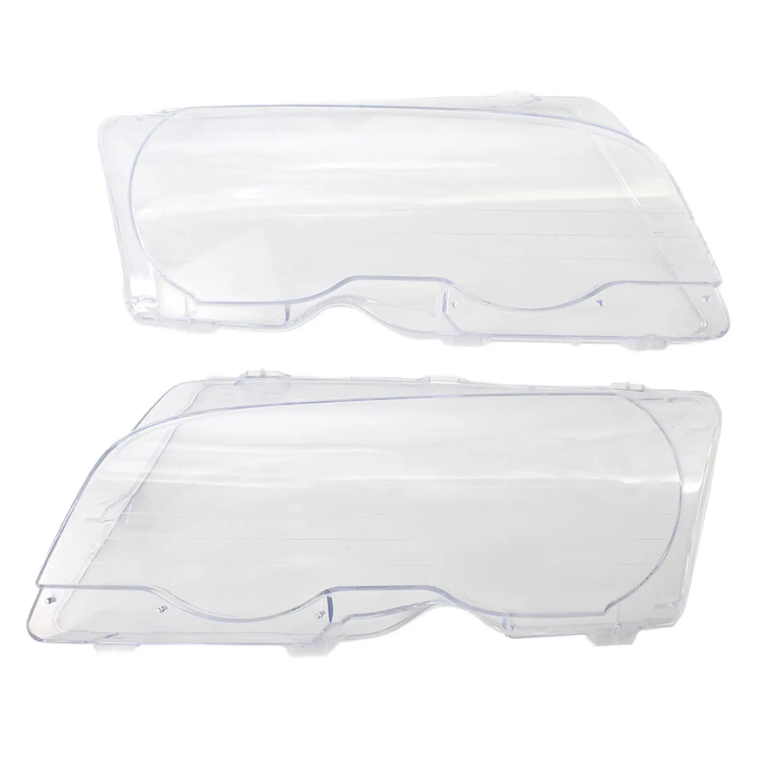 Left & Right Headlight Lens Cover fits for BMW 3 E46 2-Door 1999 2000 2001 2002,Sturdy and Durable