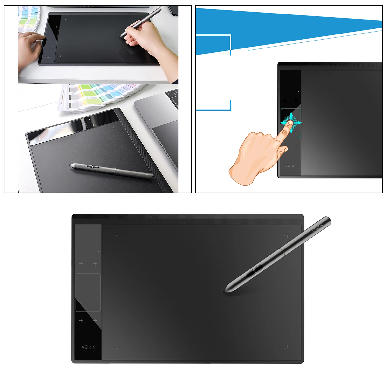 Professional Art Graphics Tablet Pad 8192 Levels Pressure Stylus Pen Notepad