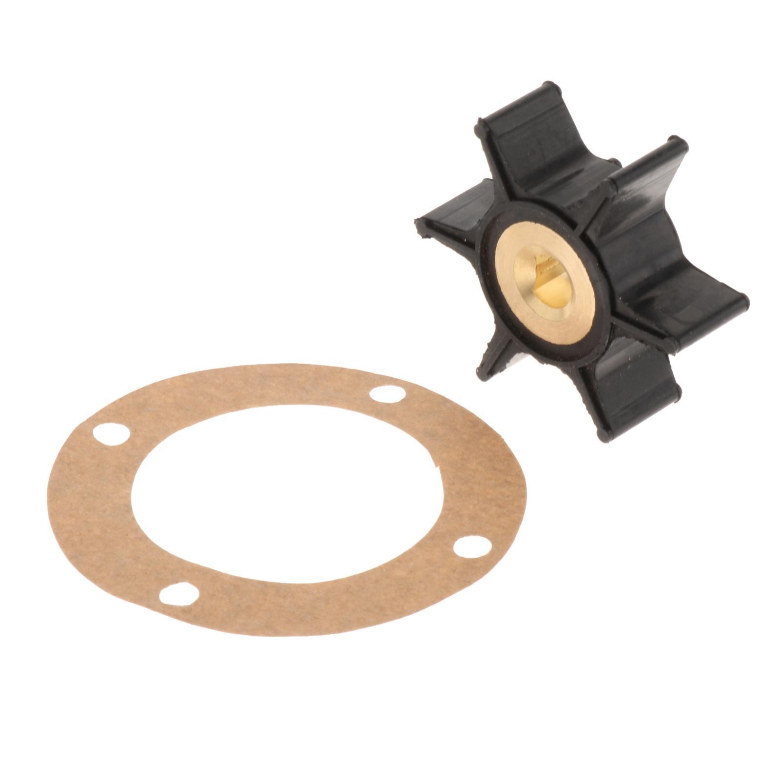 2 Pieces Impeller and 4-Hole Gasket Kit Plastic Replacement Fits for Onan 131-0386 170-3172 131-0257 Water Pump Mcck 4.0 kW