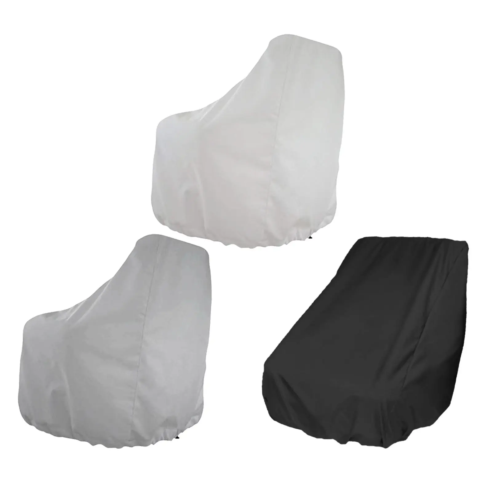 Waterproof Outdoor Foldable Boat Seat Cover Ship UV Resistant Yacht Captain Chair Elastic Closure Dustproof Protection