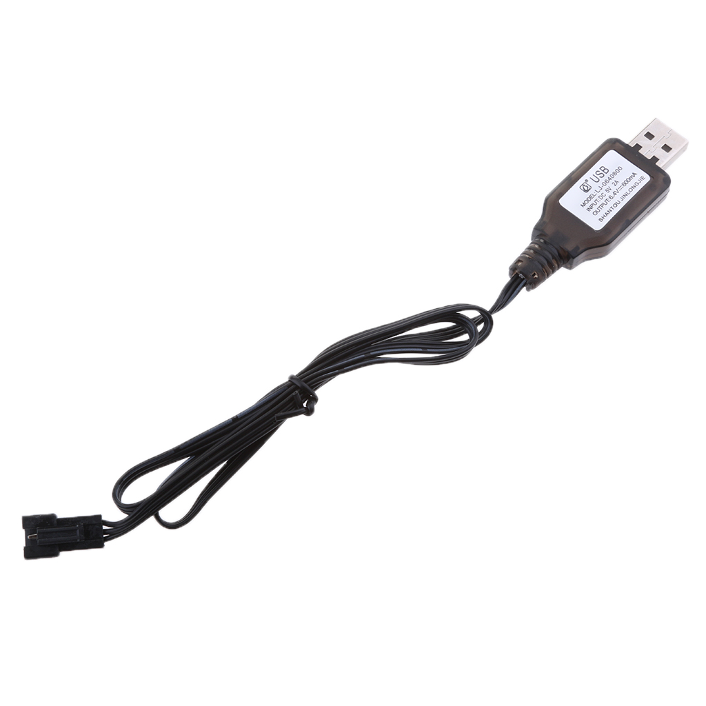 6.4V USB to SM 3Pin Plug Li-po Battery Charging Cable Cord for RC Toys Drone