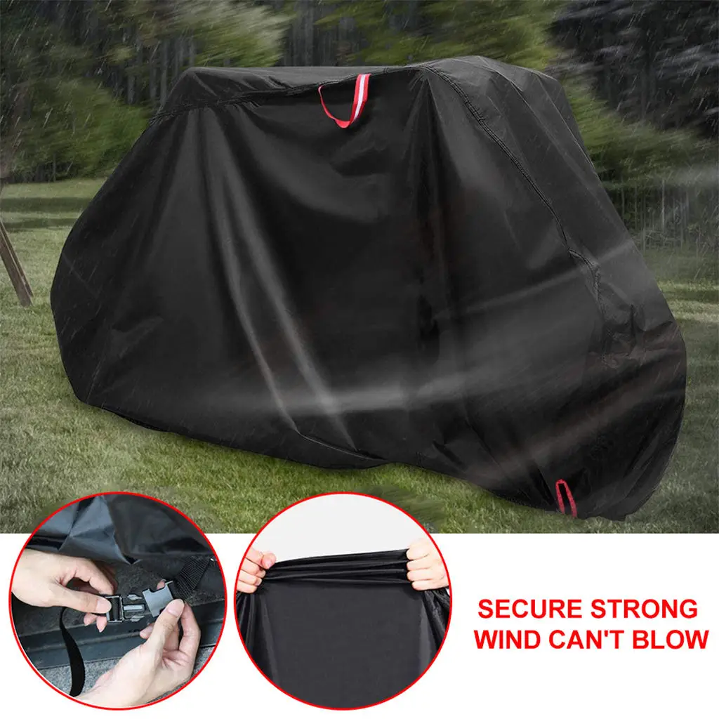 Bike Cover, Outdoor Waterproof Bicycle Storage Tarp from Rain Snow Weather Conditions for Mountain Road Electric Bike
