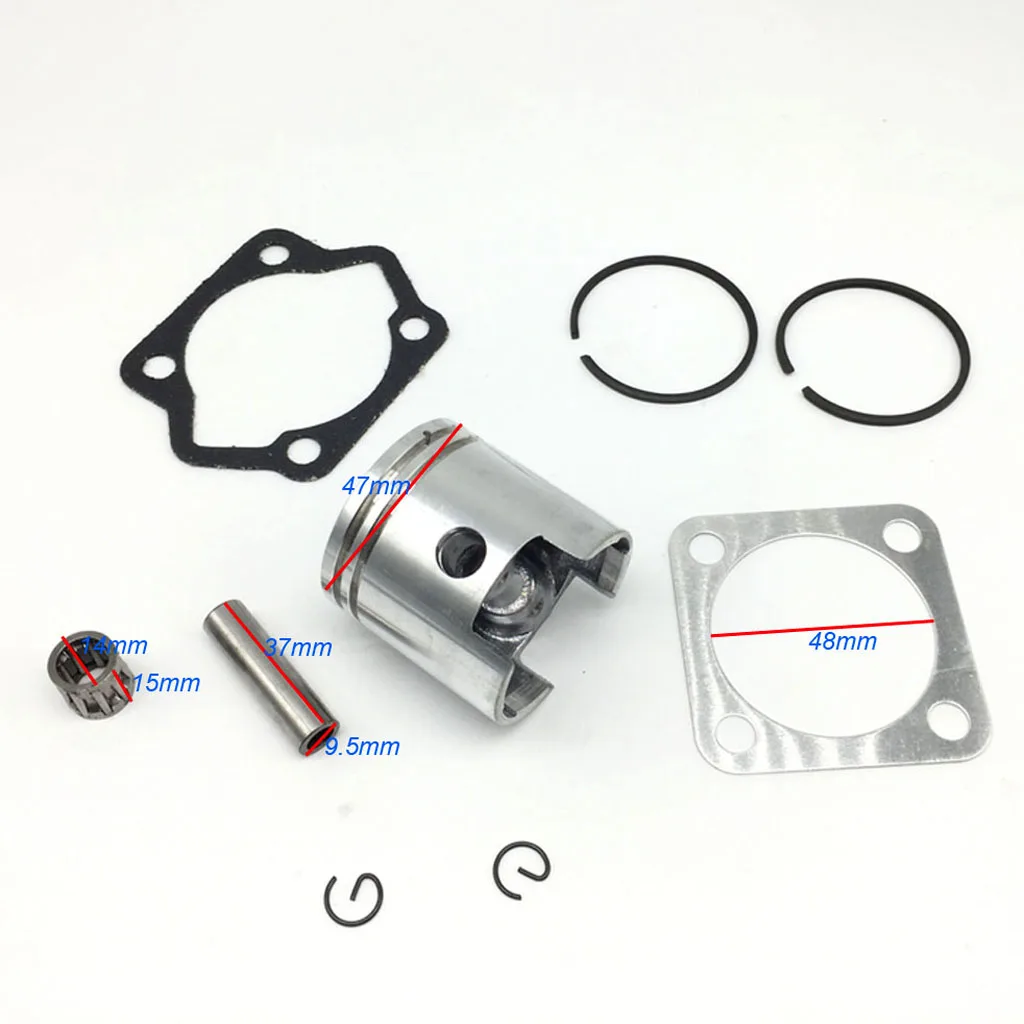 47mm Piston Bearing Gasket Kit for 80cc Motorised Bike Bicycle 2-Stroke, New