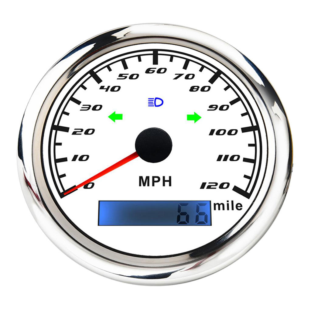 GPS Wireless Digital Speedometer LCD Display 120Km/h for WaterCraft Boat