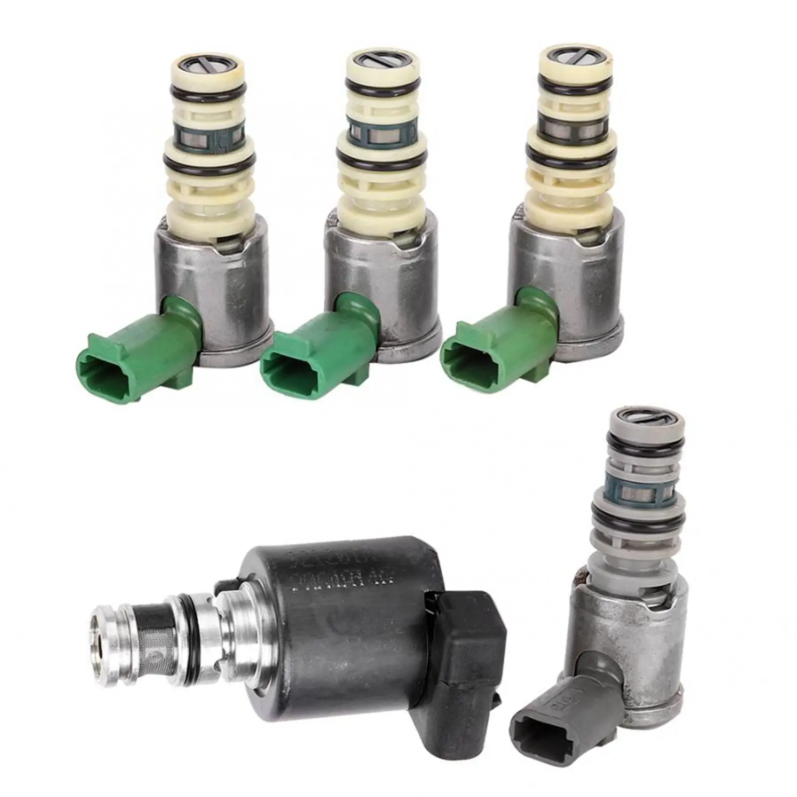 5pcs Transmission Solenoid Valve Kit 5L40E for GM 1999-2003 Replace Parts Accessories