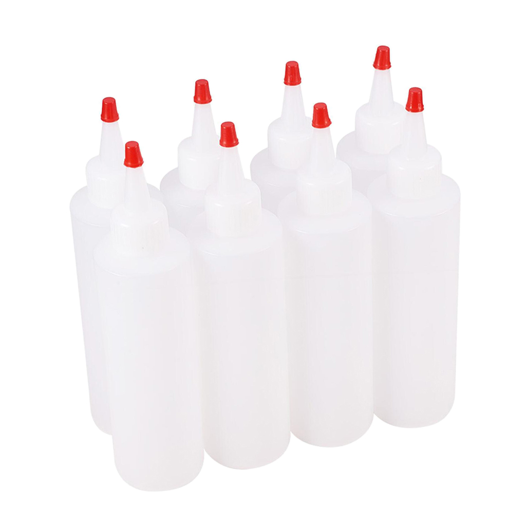 Set of 8 Empty Plastic  Bottle Smoke Oil Bottle Liquid Pressing