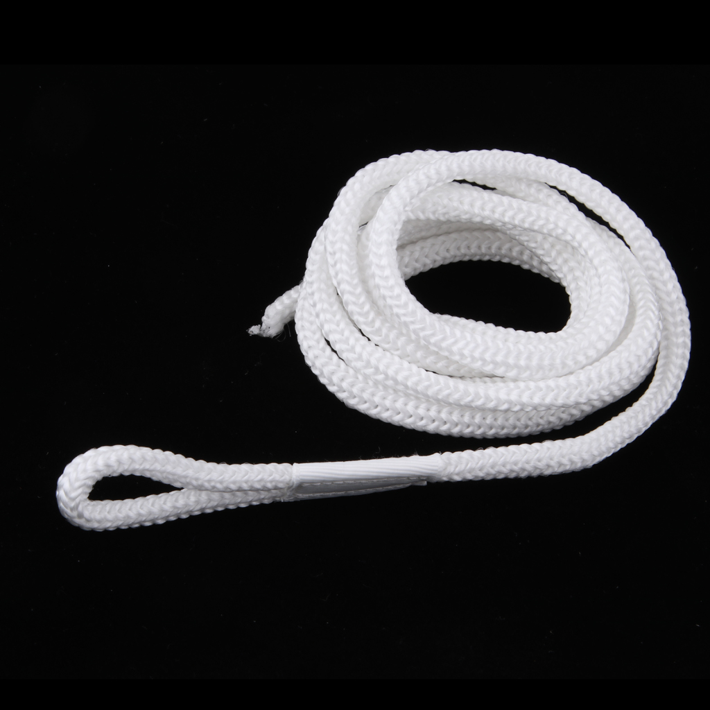 White Double Braid 1/4 INCH X 5 FT Boat BUMPER FENDER LINES Marine Docking Rope  Strength and Flexibility