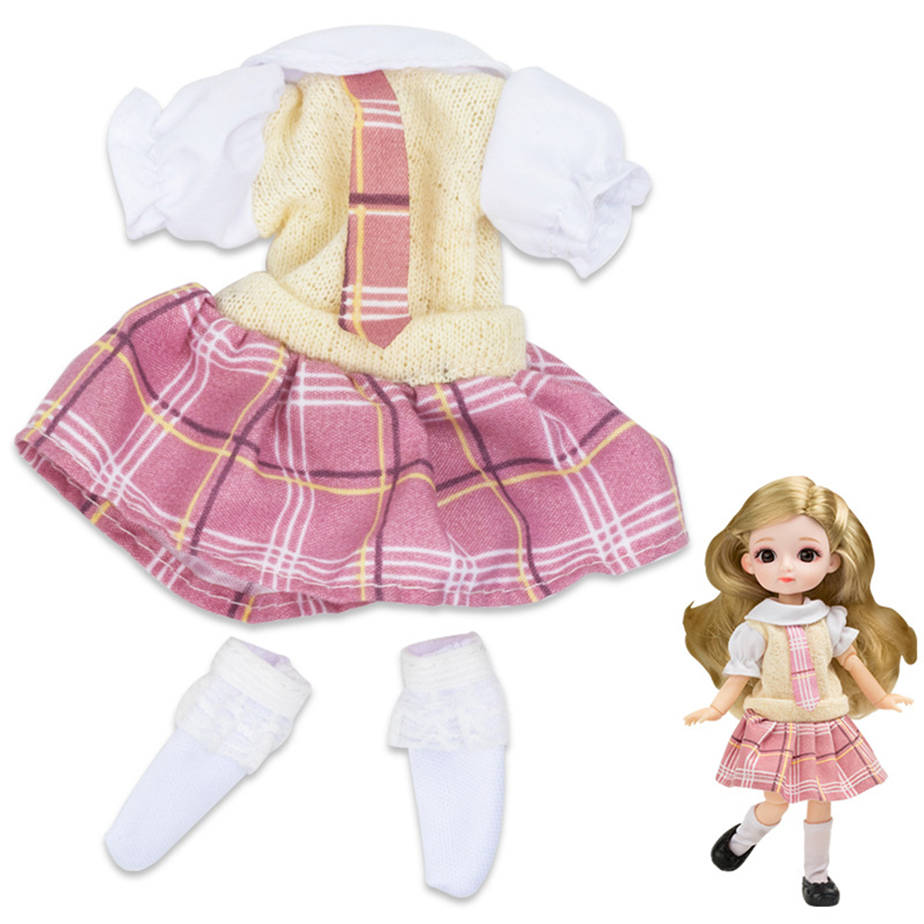 Beautiful Dolls Clothes Mini Dress Clothing DIY Dress Up 20cm Party Dresses Girl Doll No Doll