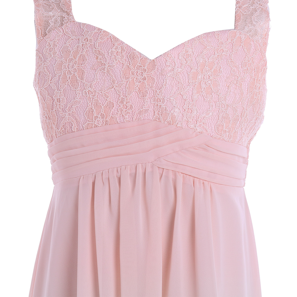 4-16Yrs Mädchen Ärmellosen Chiffon Spitze Party Kleider Blume Mädchen Kleid Pageant Hochzeit Brautjungfer Geburtstag Prinzessin Maxi Kleid – Detail 26