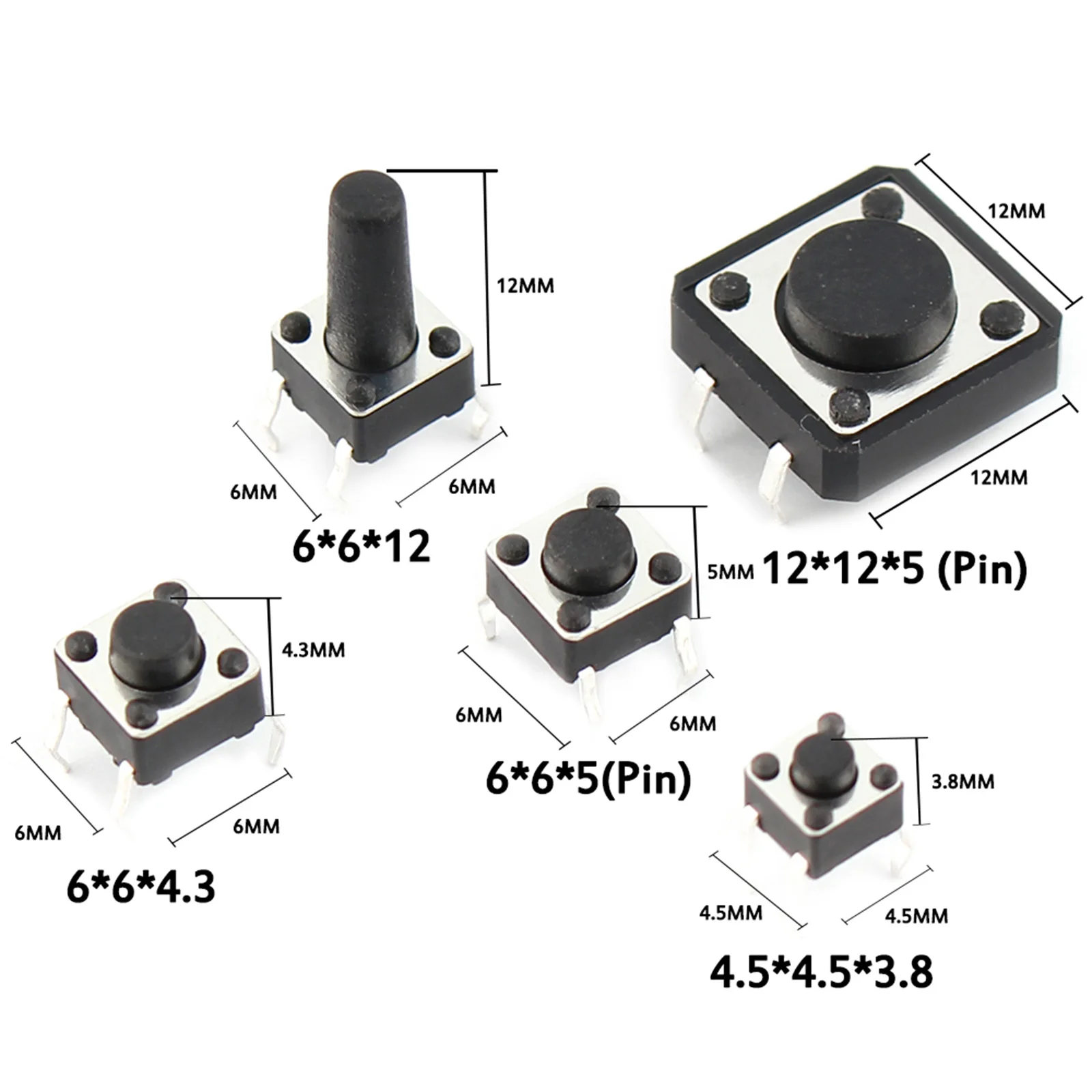 Push Button Switch Microswitch Kit Tool for Electronics Audio Equipment