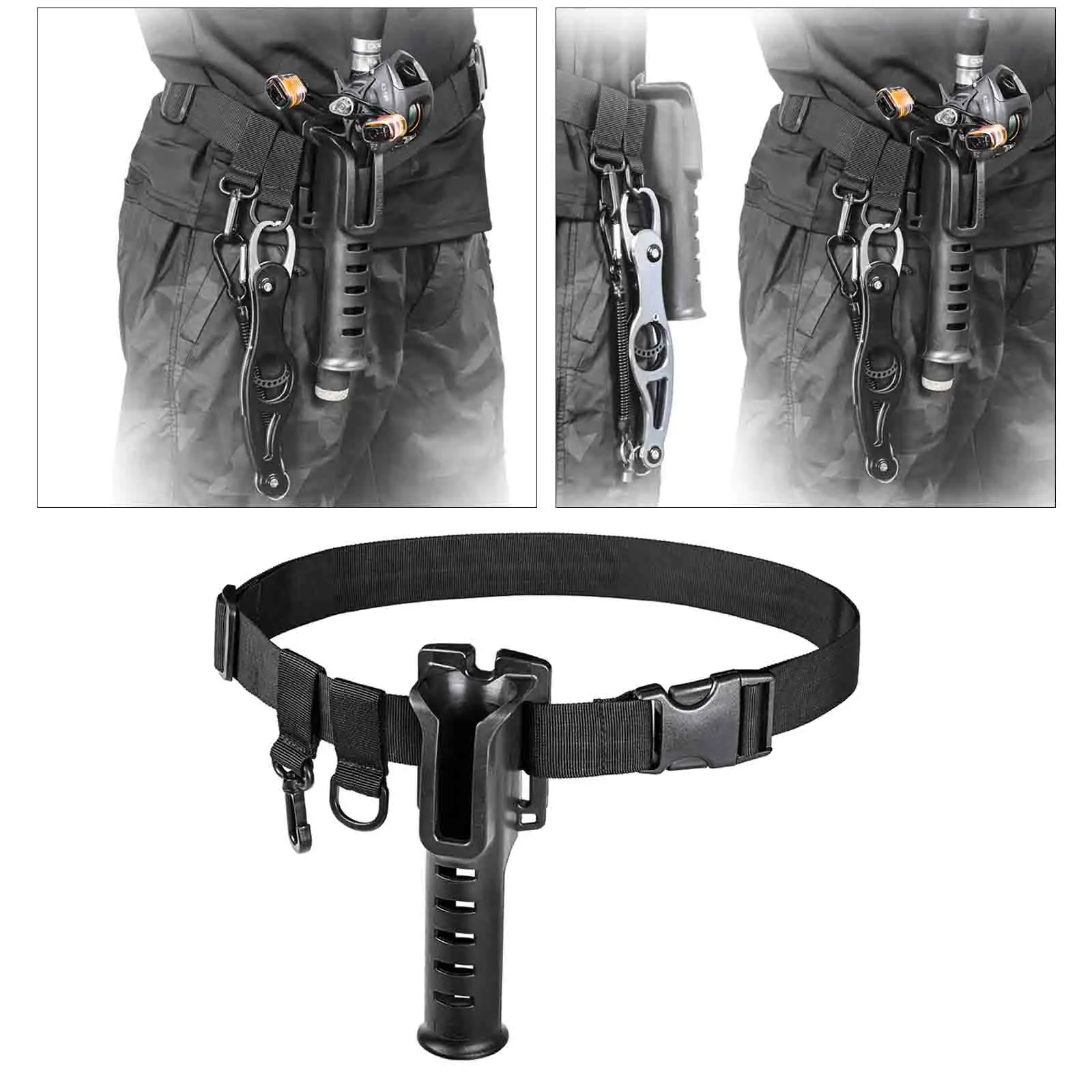 Adjustable Fishing Rod Holder Waist Belt Lightweight Fishing Fight Belts