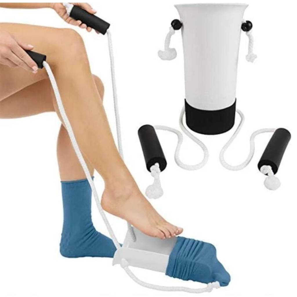 Sock Aid Kit, Easy on Easy Off Device for Putting on Socks, Removing Socks Stockings for Men Women with Limited Mobility