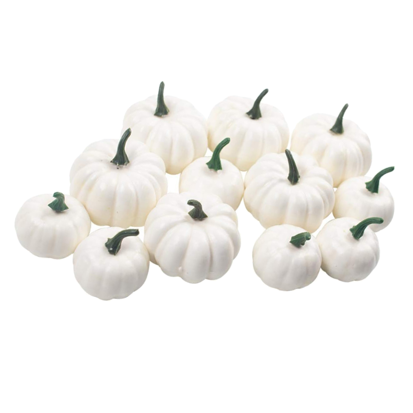 Halloween Artificial White Small Pumpkins Fall Thanksgiving Decoration