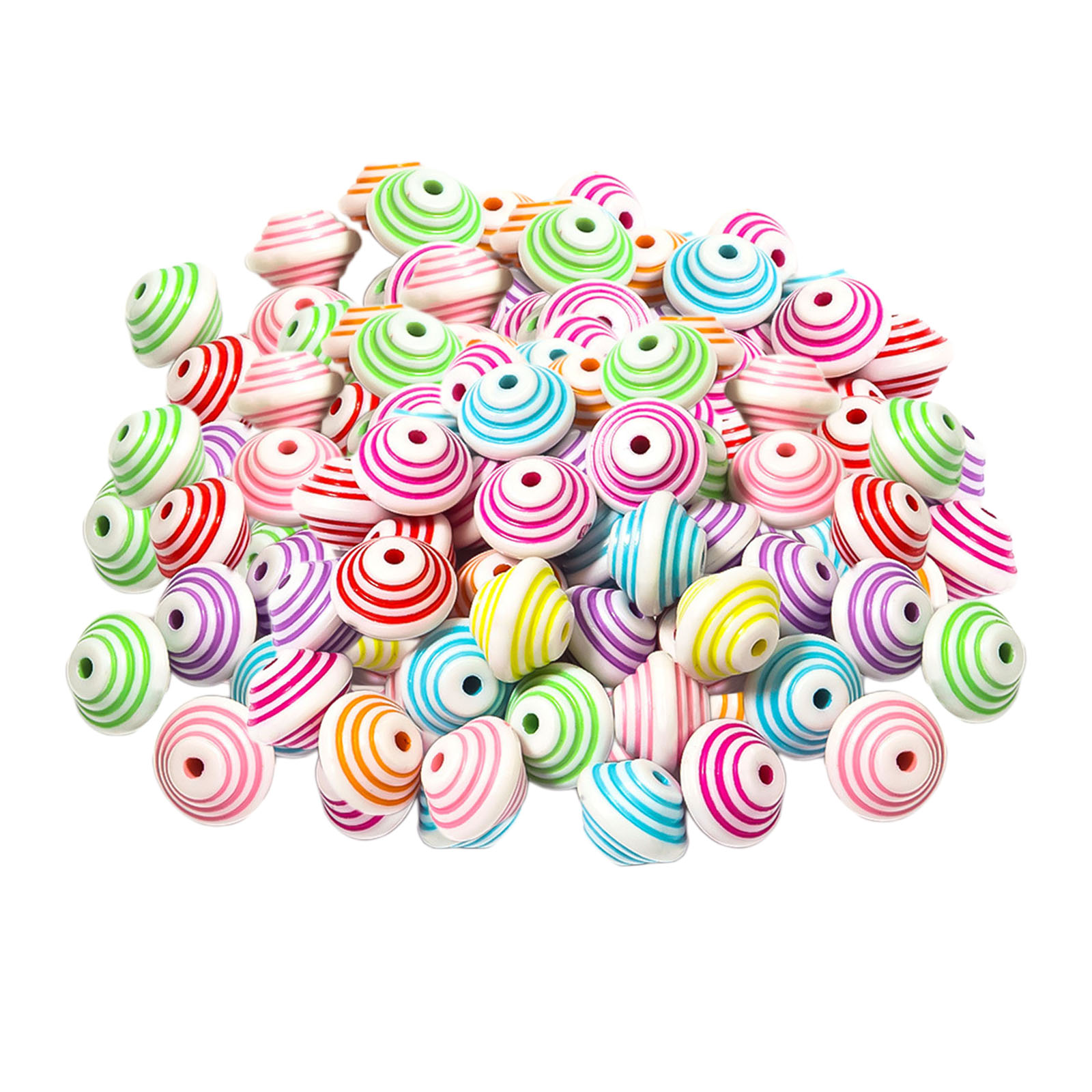 300x DIY Acrylic Beads Charms Craft Round Beads for Jewelry Making, Necklace, Choker, 12mm Diameter