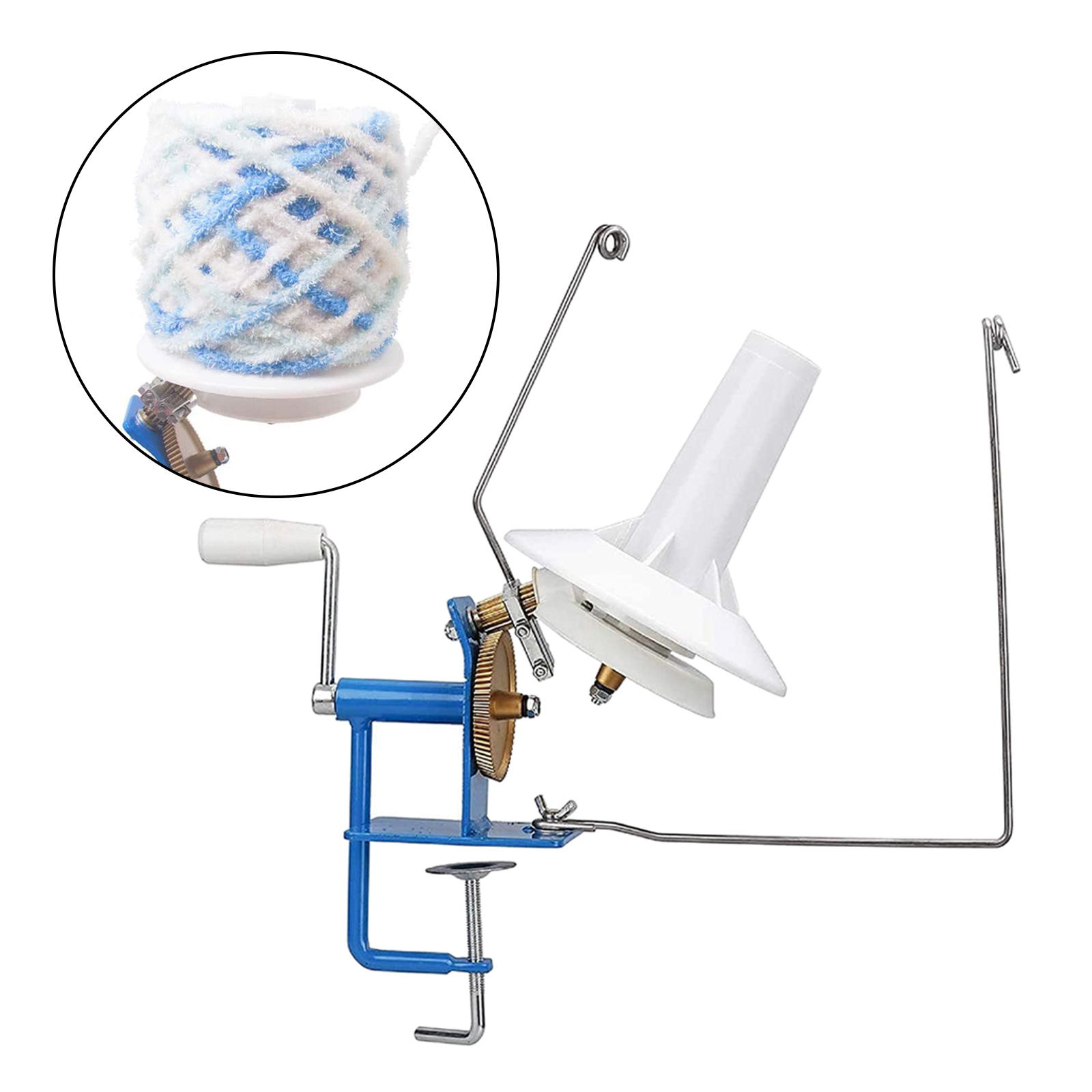 Knitting Machine Handheld Yarn Ball Winder Lace Fiber String Line Ball Winding Manual Wool Winder Machine Sewing Accessories