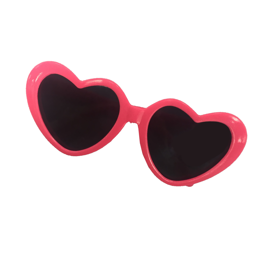 Pair of Heart Frame Eye Glasses Sunglasses for 18