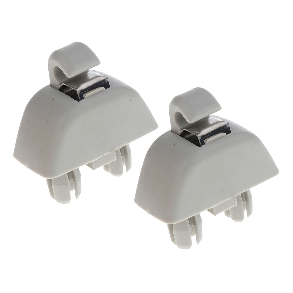 2pcs Inner Sun Visor Hook Clips for Audi A6 C6 05-13 for VW Passat Polo for SKODA Stable Characteristics Sun Visor Clip Hanger
