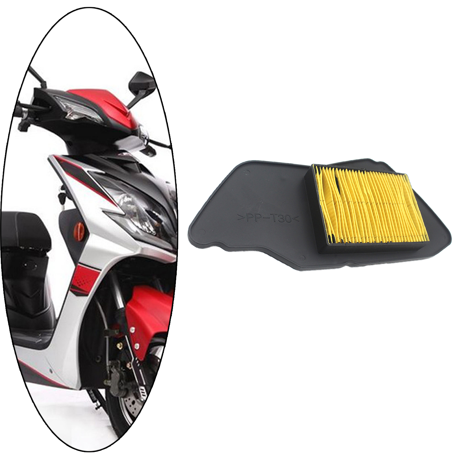 Motorcycle Air Filter Air Clean Element for Yamaha ZUMA 125 YW125 BWS125 5S9-E4451-00-00