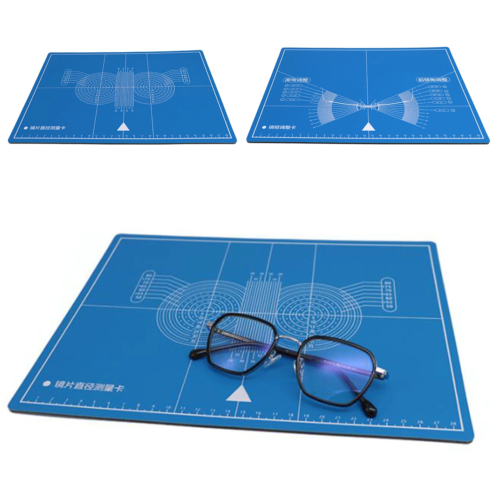 Double-sided Glasses Frame Adjustment Progressive Test Card External Opening Angle Measurement Repair for Optical Shop