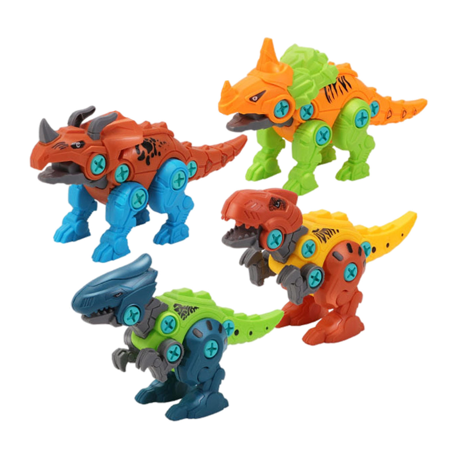 Take Apart Dinosaur Toys Portable Electric Drill Learning Educational Animals Stem Playset for Kids Boys Girls Teenager Toddler
