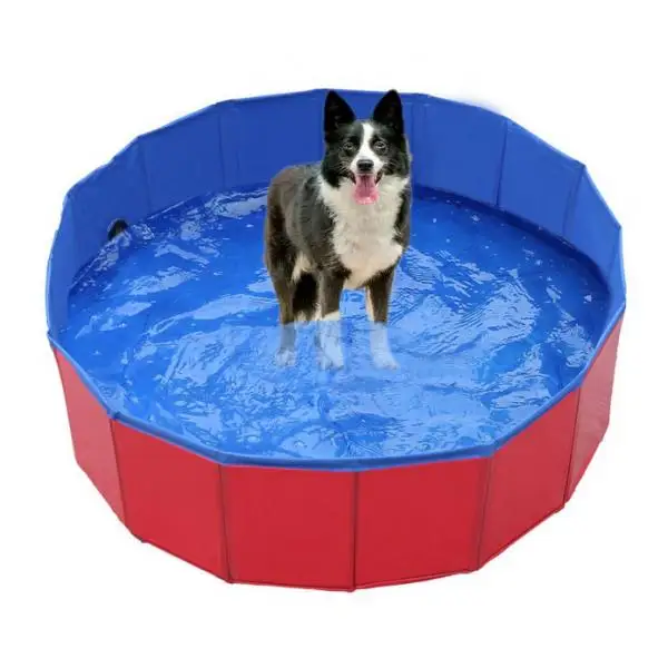 247.9in Cat Dog Swimming Pool Folding Bathing Tub Kid Ball Water Pond