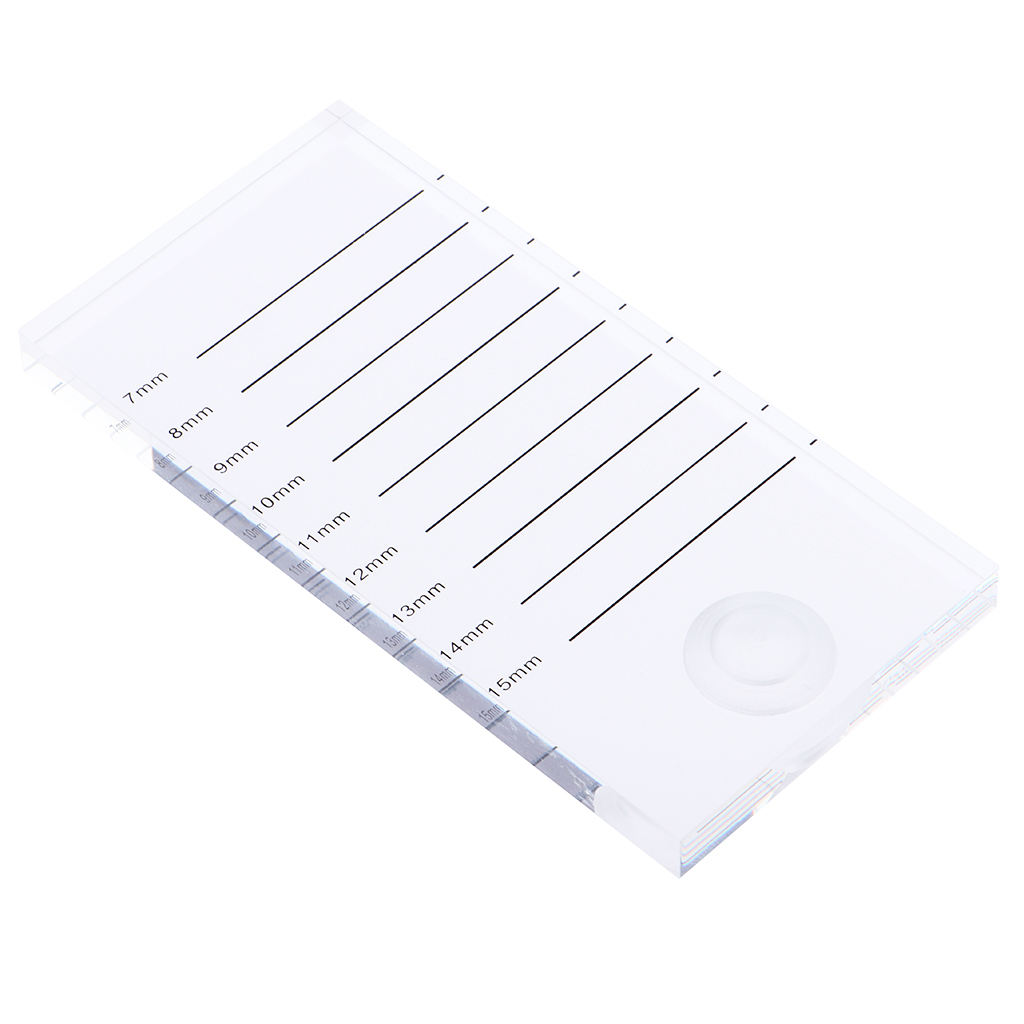 Eyelash Extension Pallet Acrylic Lash Tile Hand Plate Lash Holder Eyelash Tools Adhesive Glue Pallet Holder