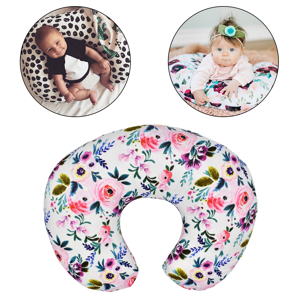 Comfortable Baby U Shape Pillow Cover Newborn Nursing Breast Slipcover
