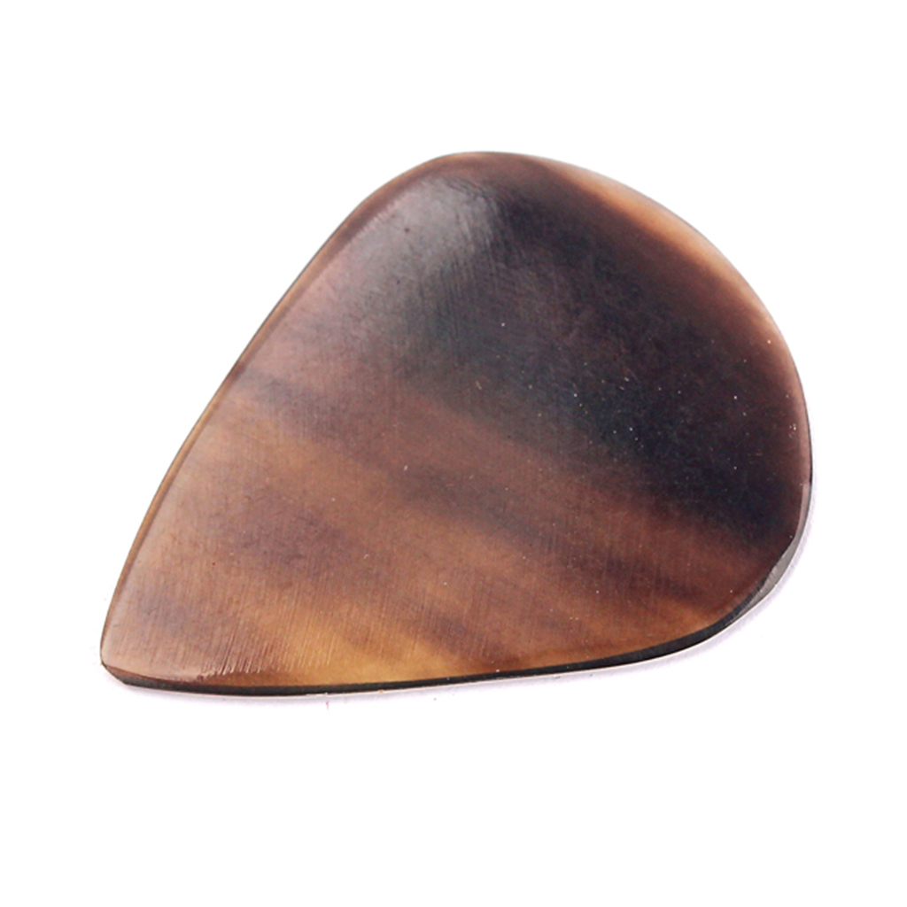 10 Pieces Buffalo Horn Guitar Picks for Bass Mandolin Banjo 0.8--1.2mm