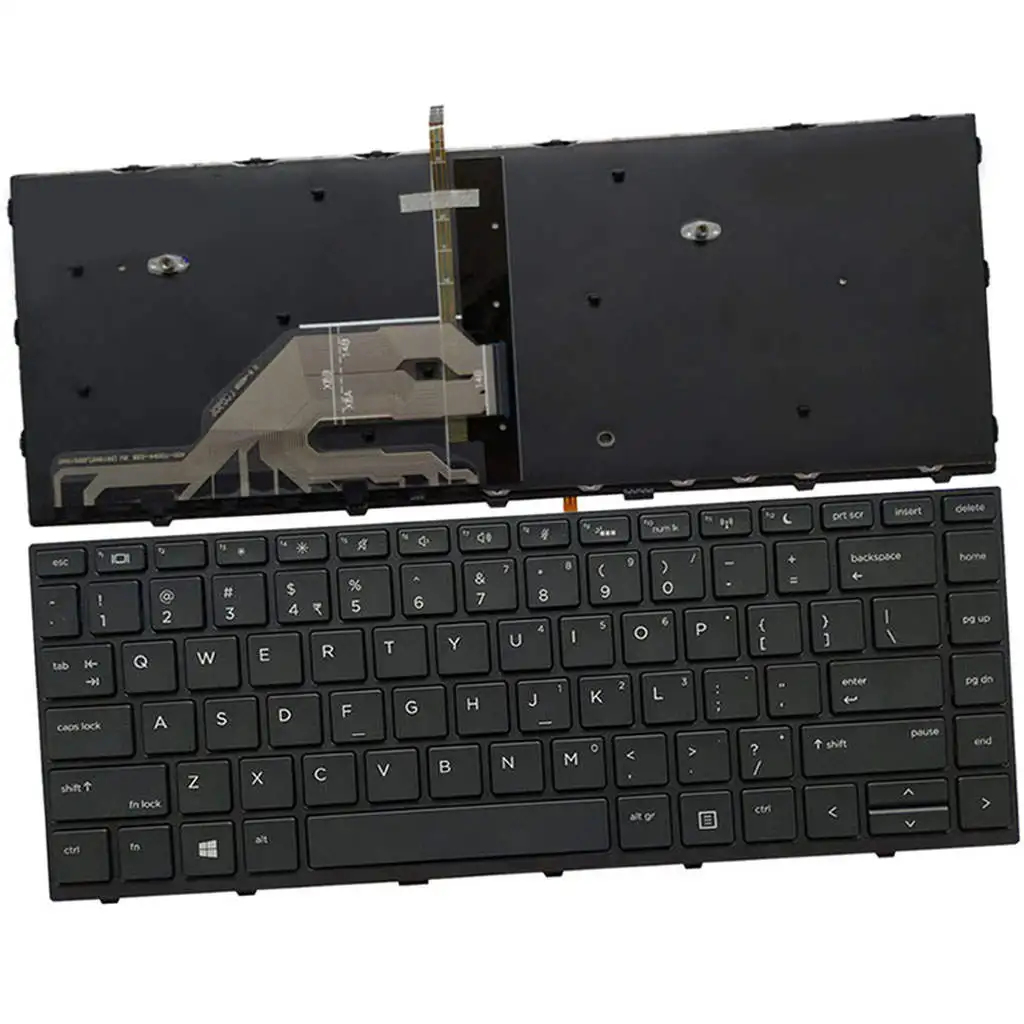 Laptop US Layout Keyboard with Backlit Replace for HP ProBook 430 G5 Notebook 440 G5