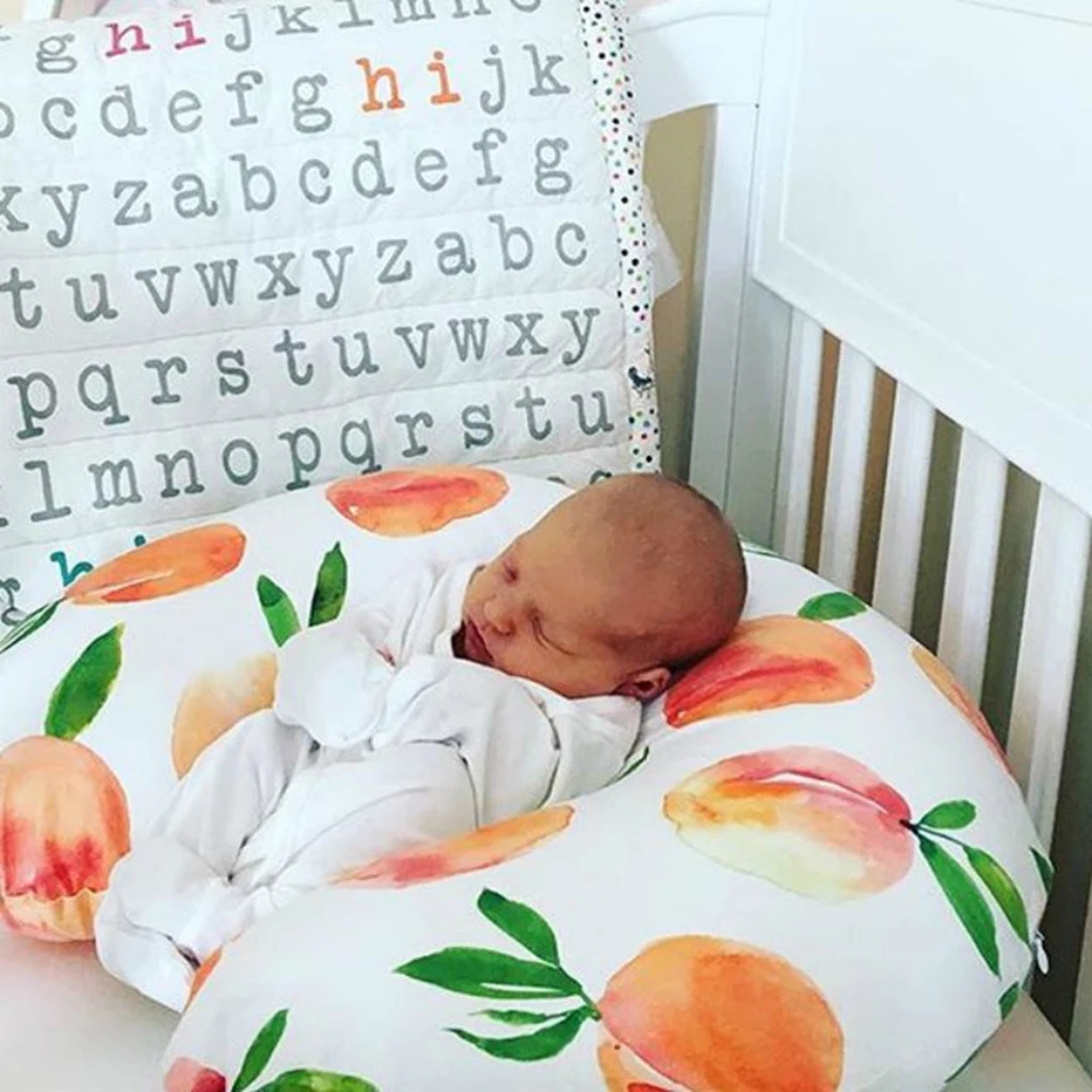 Comfy U Shape Pillow Cover Infants Newborn Breastfeeding Cushion Slipcover