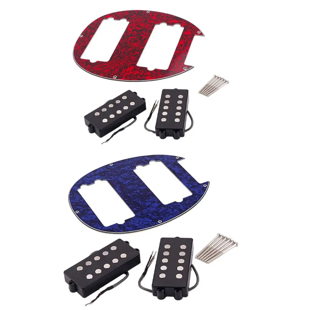 Electric Guitar Humbucker Pickups Double Coil Pickup Set for 5 String Bass Guitar