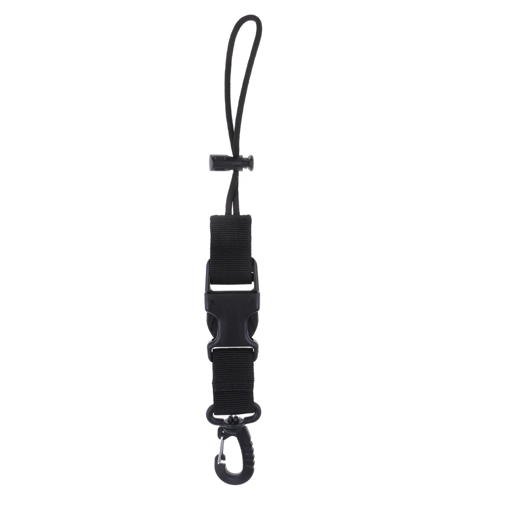 Durable Diving Lanyard Diver Camera Light Holder Webbing Strap Snap Clip D Ring