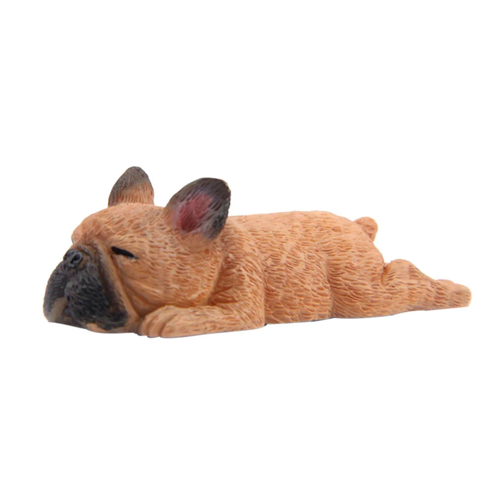 Sleeping   Corgi Dog Garden Mini Dollhouse Figurine Decor