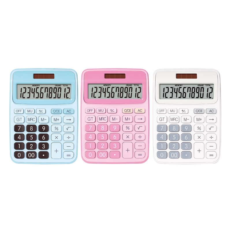 12 Digit Desk Calculator Big Buttons Financial Business Accounting Tool Pink Blue White Battery Solar Dual Power Calculators Aliexpress 12 Digit Desk Calculator Big Buttons Financial Business Accounting Tool Pink Blue White Battery Solar Dual Power Calculators Aliexpress