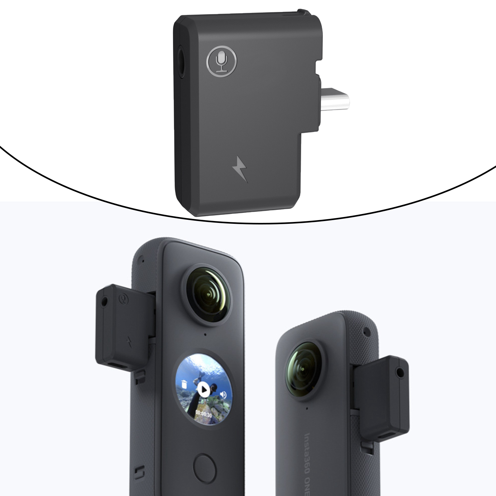 external mic for insta360 one x2