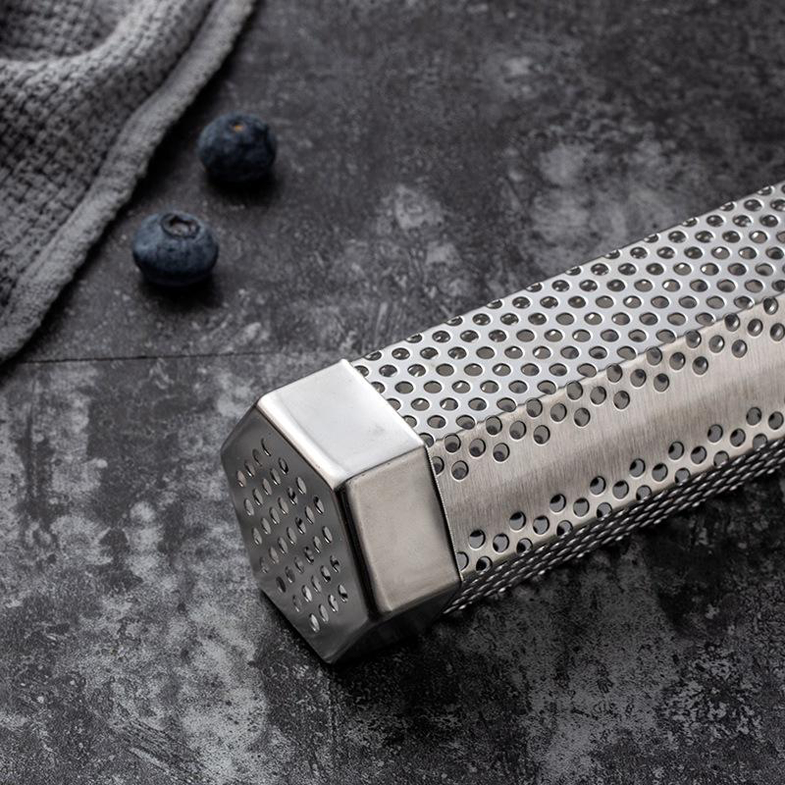 Stainless Steel Outdoor Mesh Pellet Smoker Tube Wood Grill Hot Cold Smoking